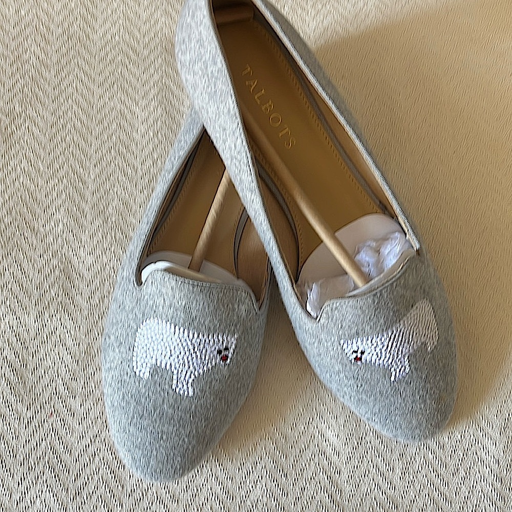 Talbots Gray Ryan Wool Loafer size 8